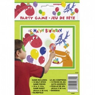 Dinosaur Pin the Balloon Party Game